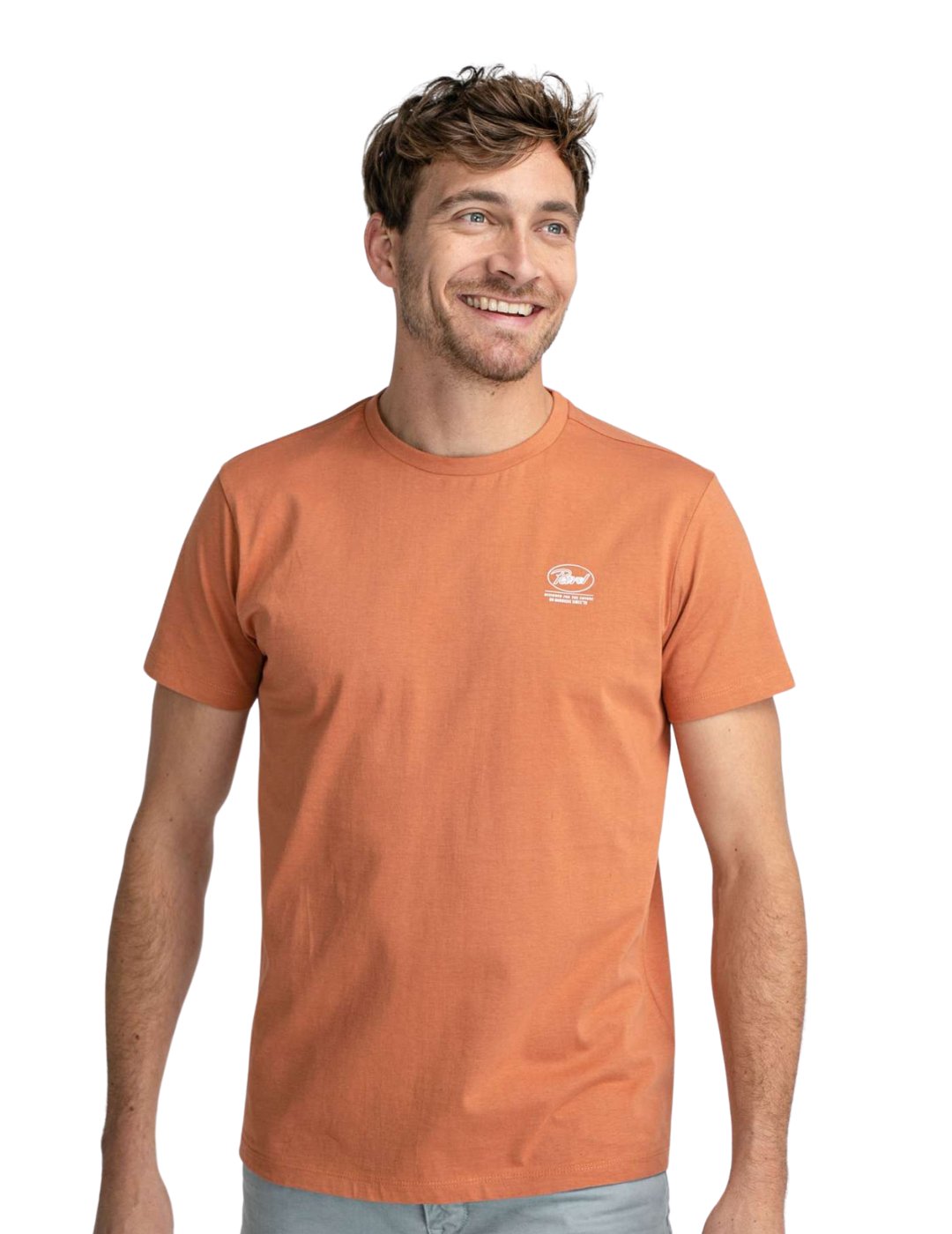 Camiseta naranja para hombre Petrol Industries | Bicos de Fío