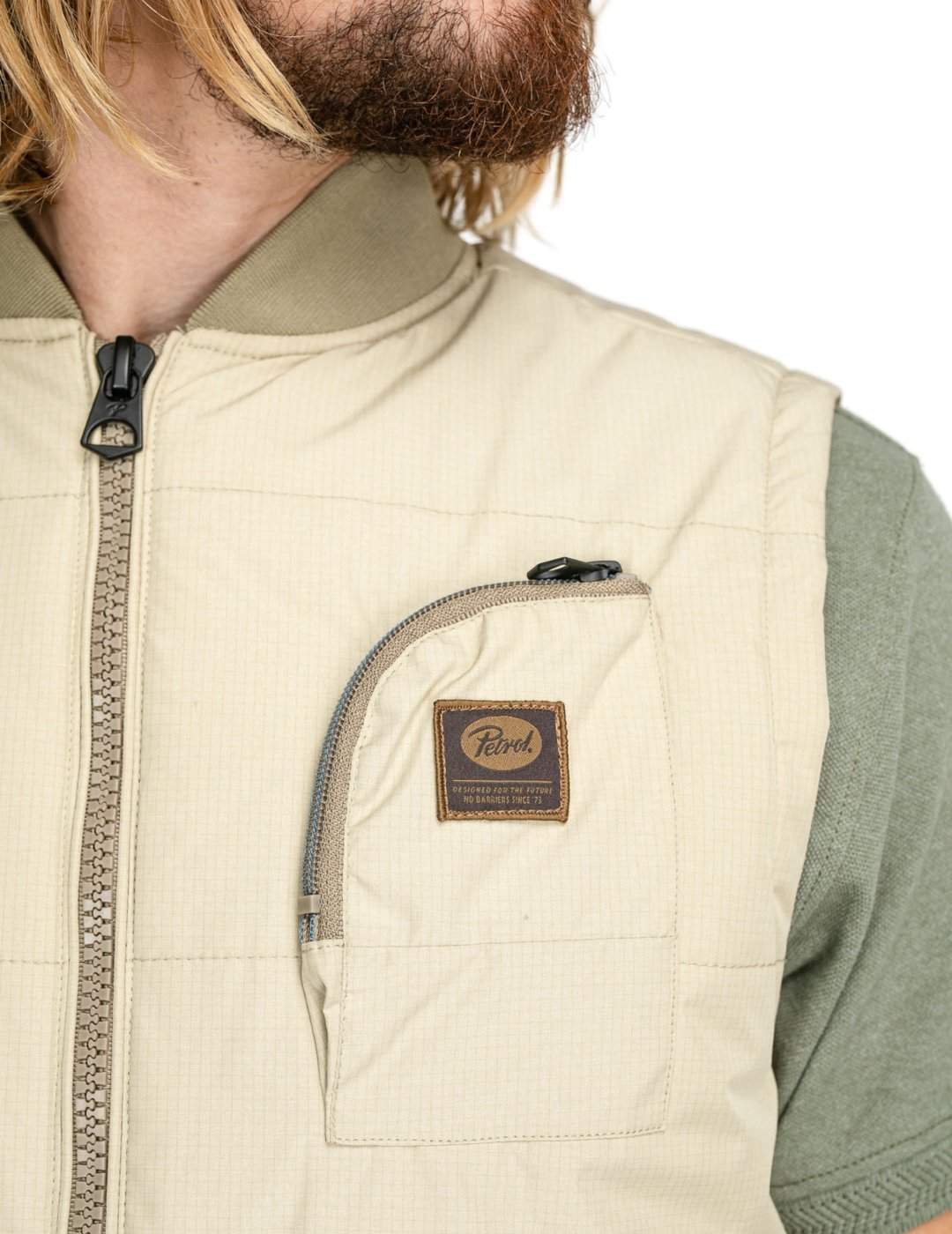 Chaleco con bolsillo Petrol Industries Beige | Bicos de Fío
