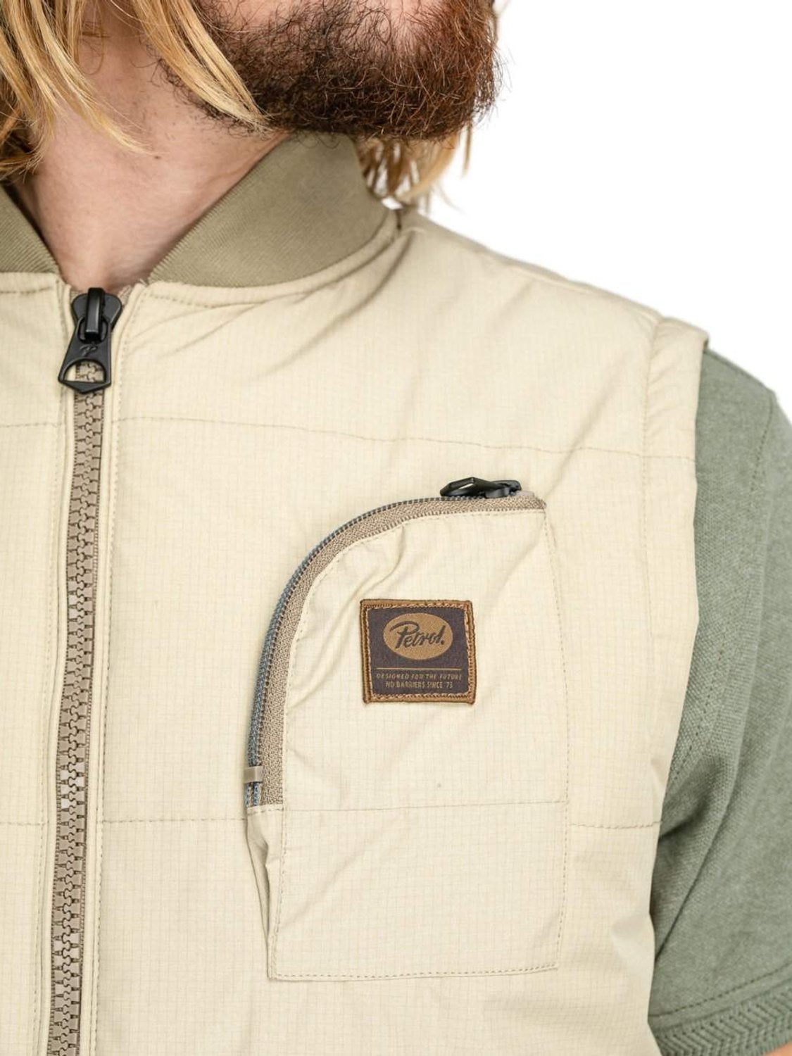 Chaleco con bolsillo Petrol Industries Beige | Bicos de Fío