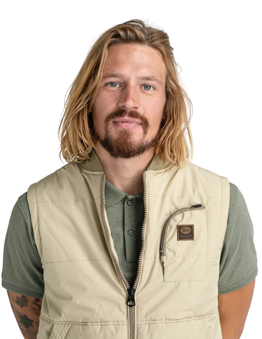 Chaleco con bolsillo Petrol Industries Beige | Bicos de Fío