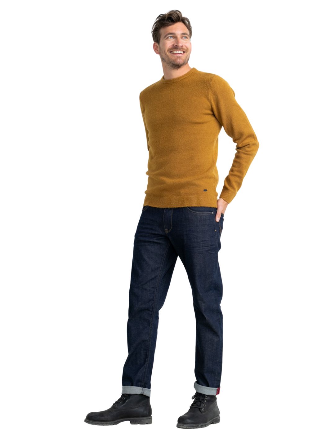 Jersey de punto Petrol Industries Amarillo Dorado - Bicos de Fío