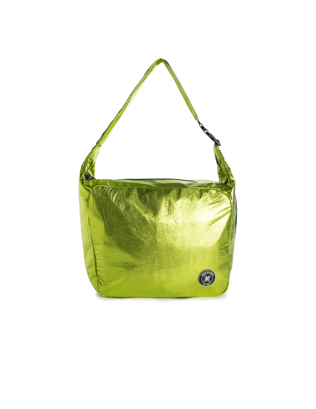 Bolso grande para mujer en color verde flúor Munich Gloss Hobo - Bicos de Fío