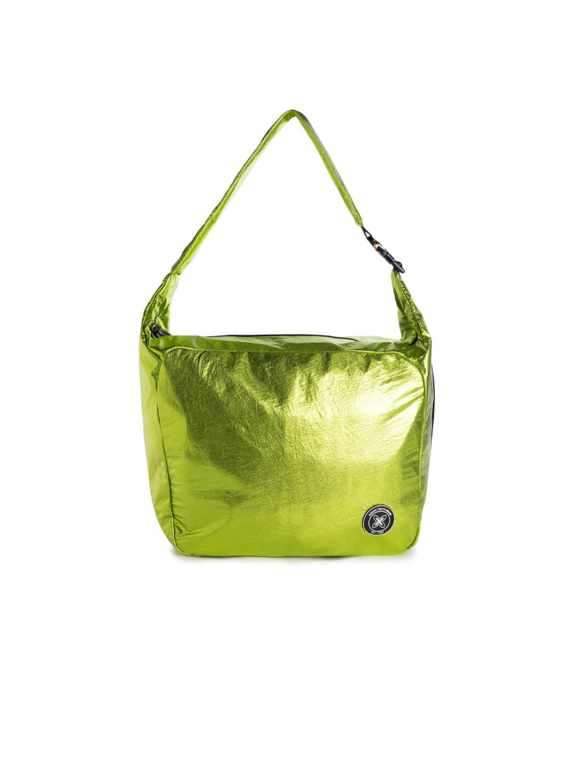 Bolso grande para mujer en color verde flúor Munich Gloss Hobo - Bicos de Fío