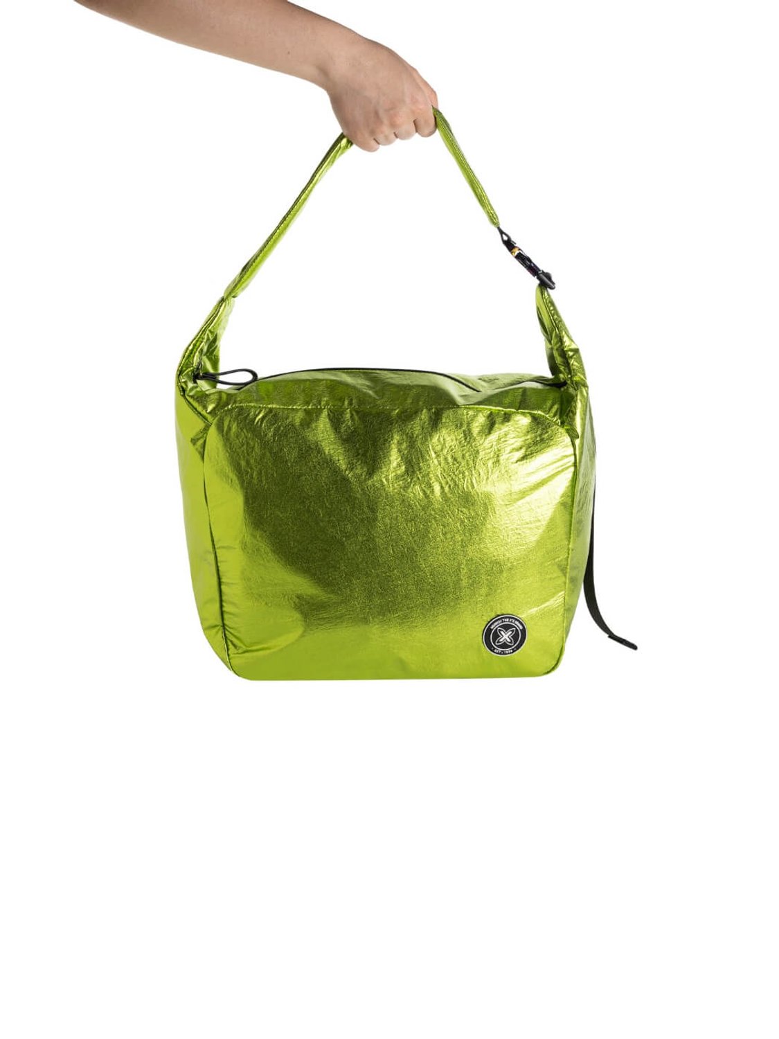 Bolso grande para mujer en color verde flúor Munich Gloss Hobo - Bicos de Fío