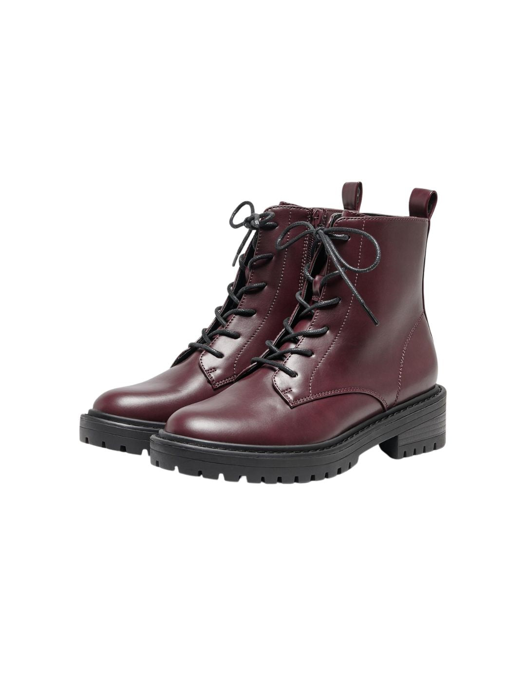 Bota Only Onlbold Burgundy - Bicos de Fío