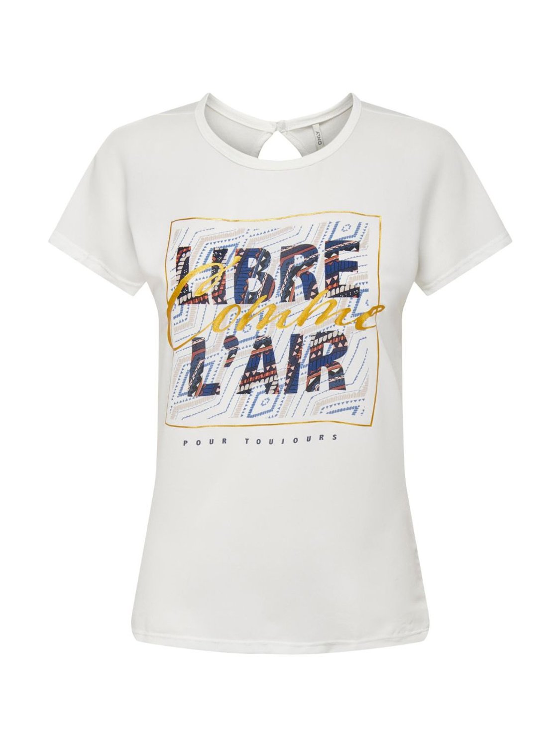 Camiseta Only Emma Blanco - Bicos de Fío