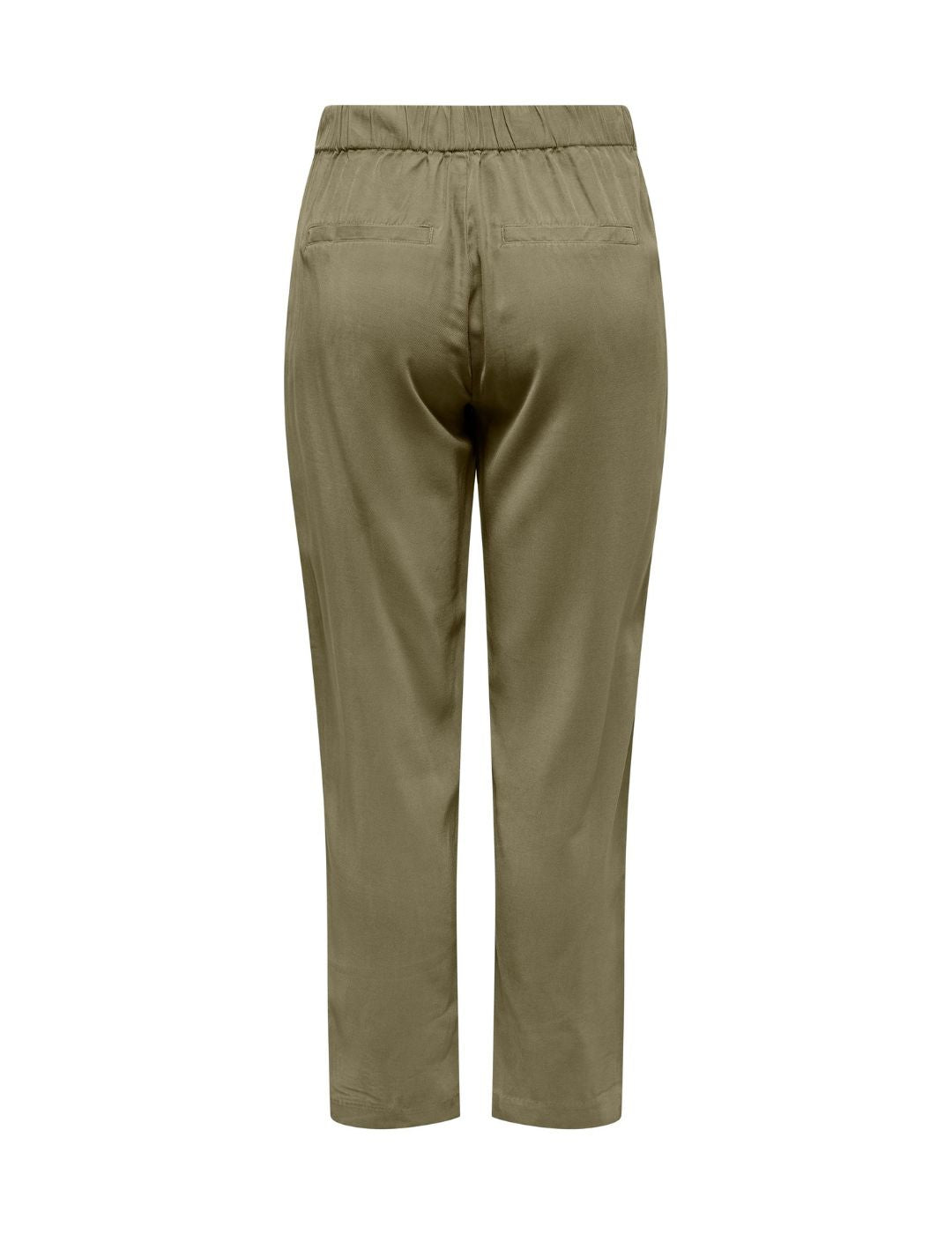 Pantalón Recto de Mujer Only Verde | Bicos de Fío