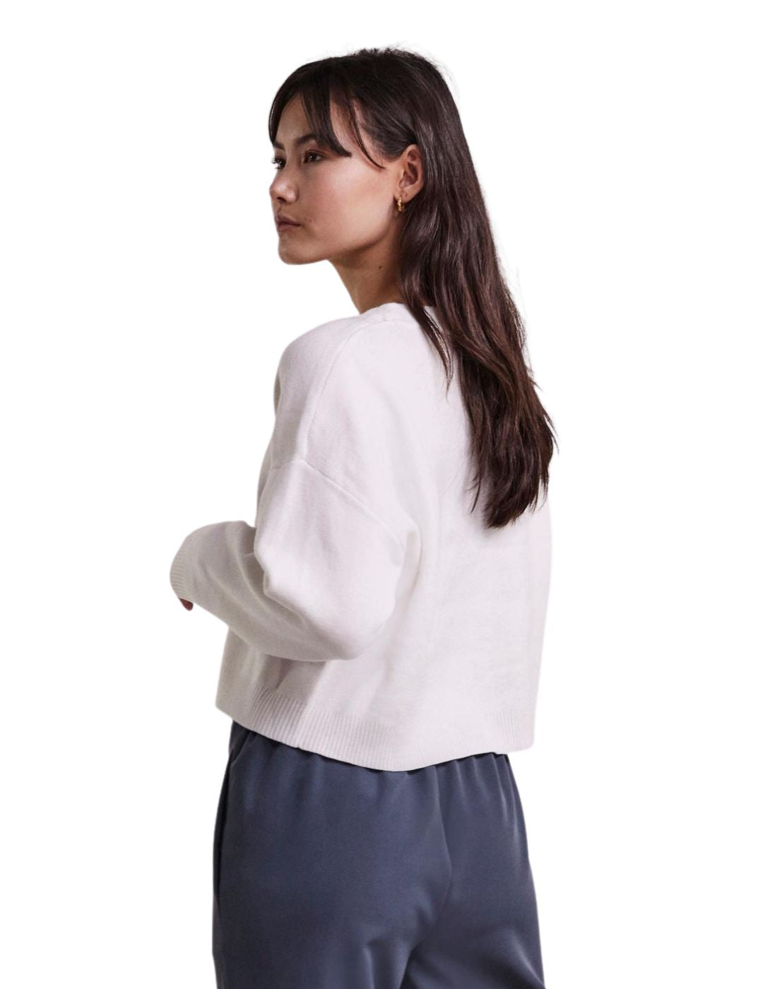 Jersey de punto Pieces Pchesa Blanco - Bicos de Fío