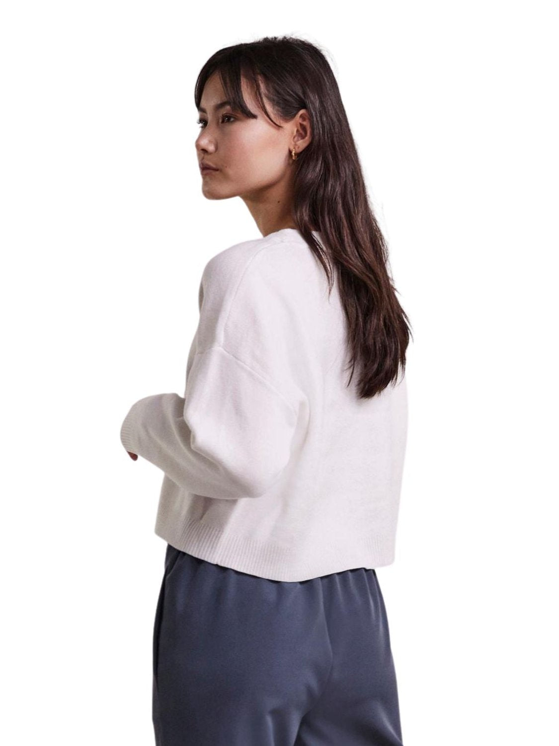 Jersey de punto Pieces Pchesa Blanco - Bicos de Fío