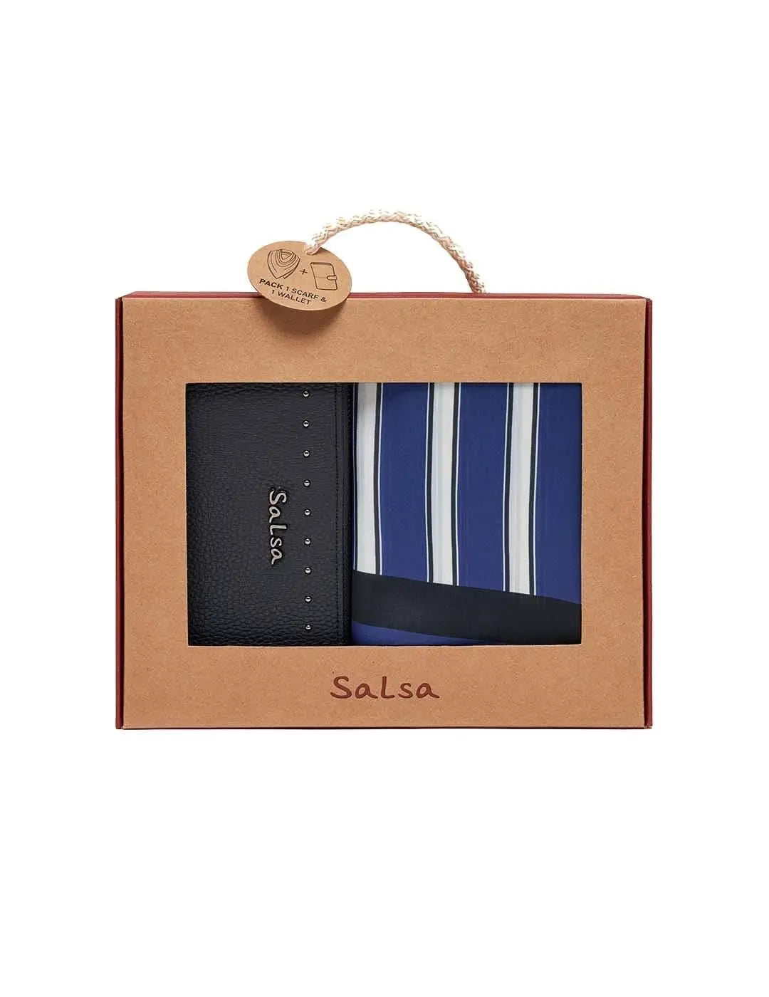 Pack de pañuelo y monedero Salsa Jeans Azul - Bicos de Fío