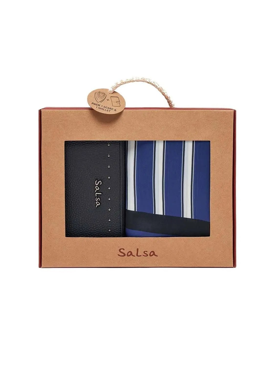 Pack de pañuelo y monedero Salsa Jeans Azul - Bicos de Fío