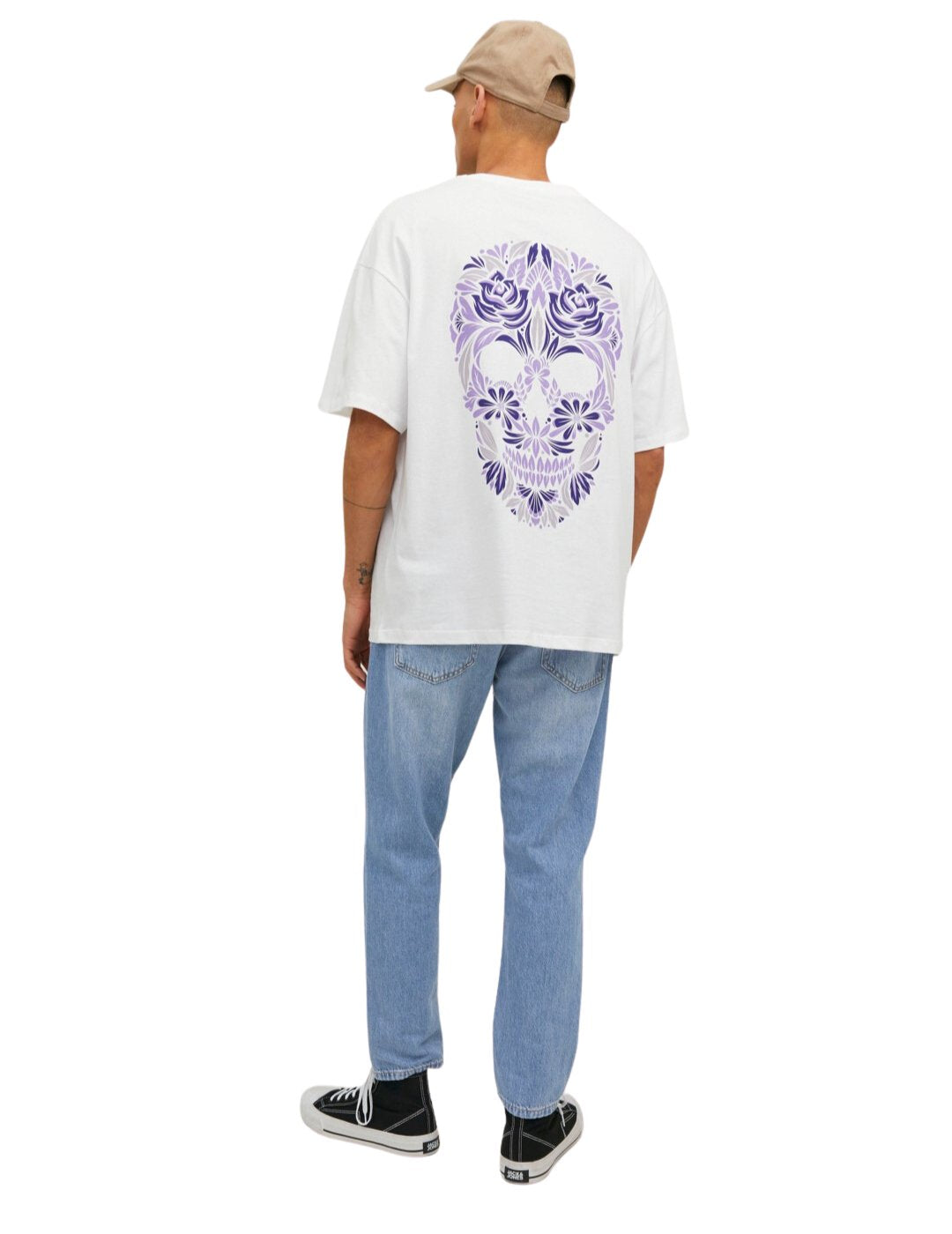 Vaqueros Cropped Jack and Jones Azul | Bicos de Fío