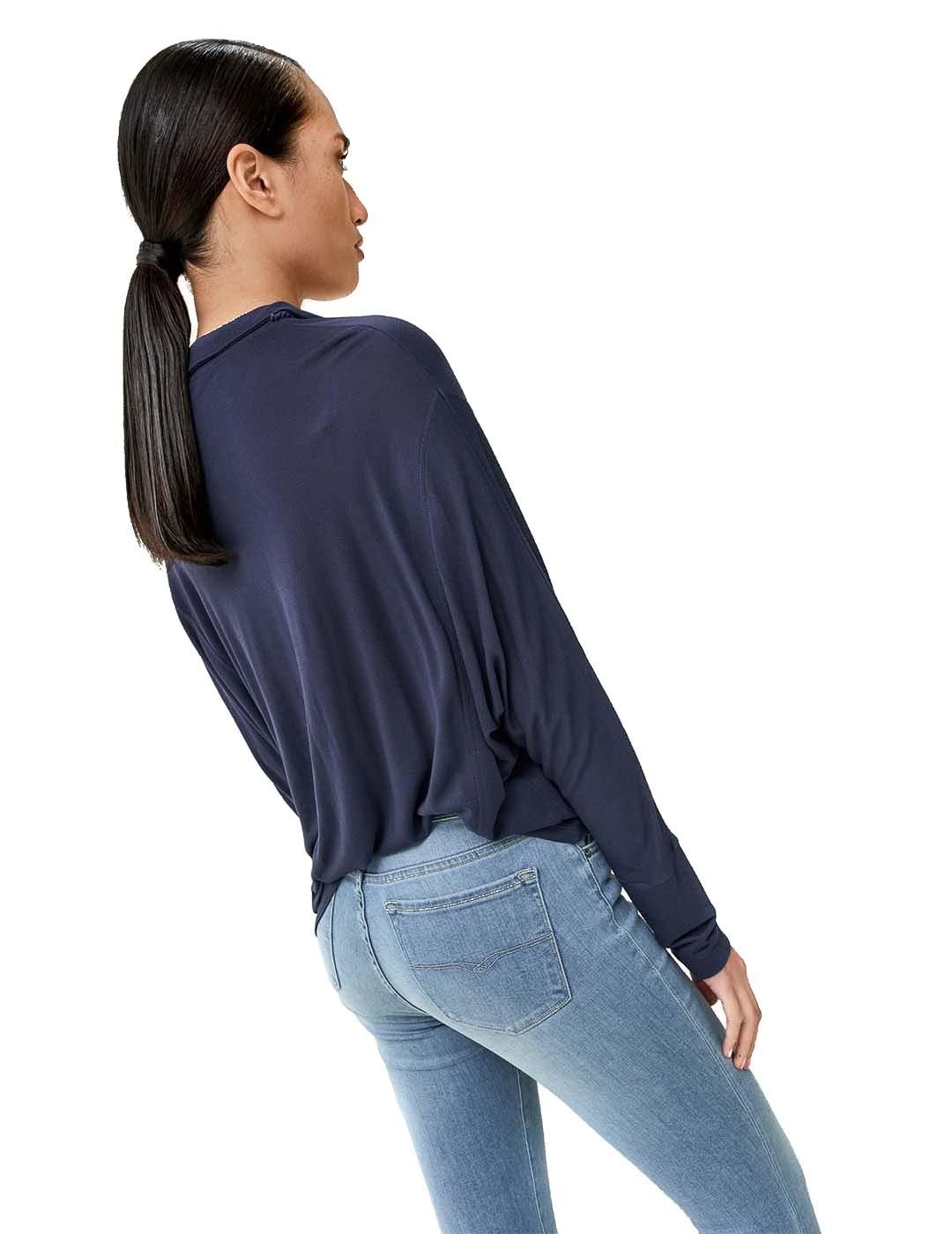 Blusa Salsa Jeans Cordón Azul Marino - Bicos de Fío