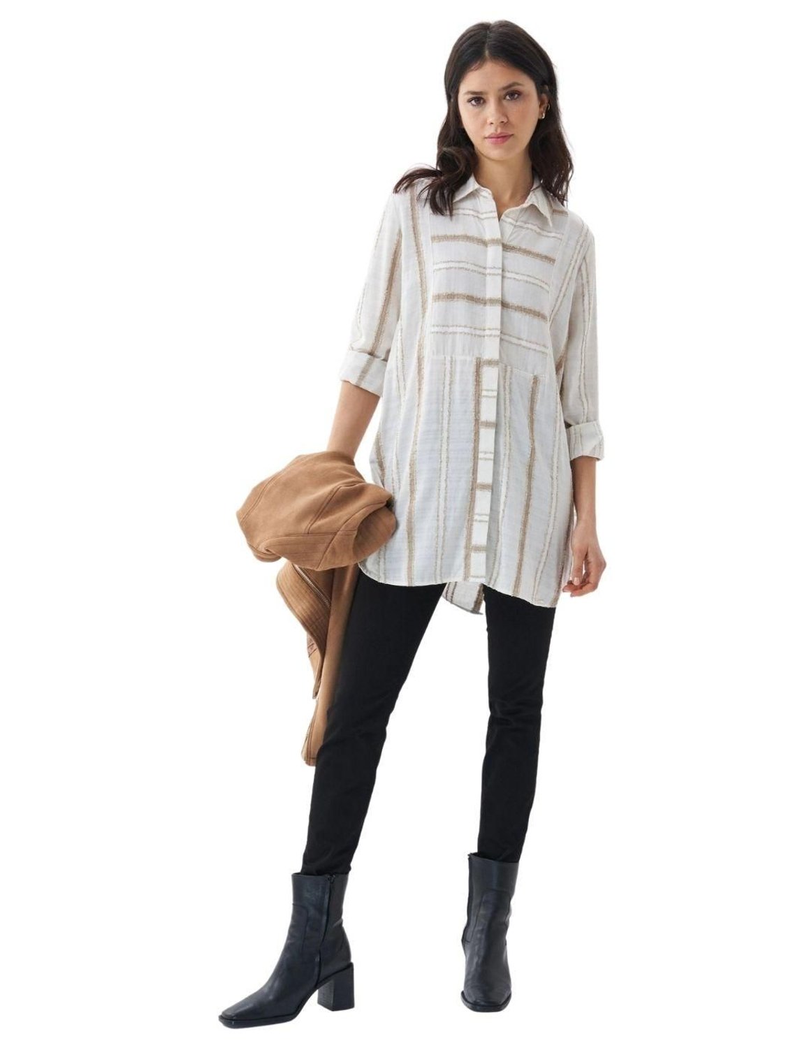 Camisa de rayas Salsa Jeans Arena - Bicos de Fío