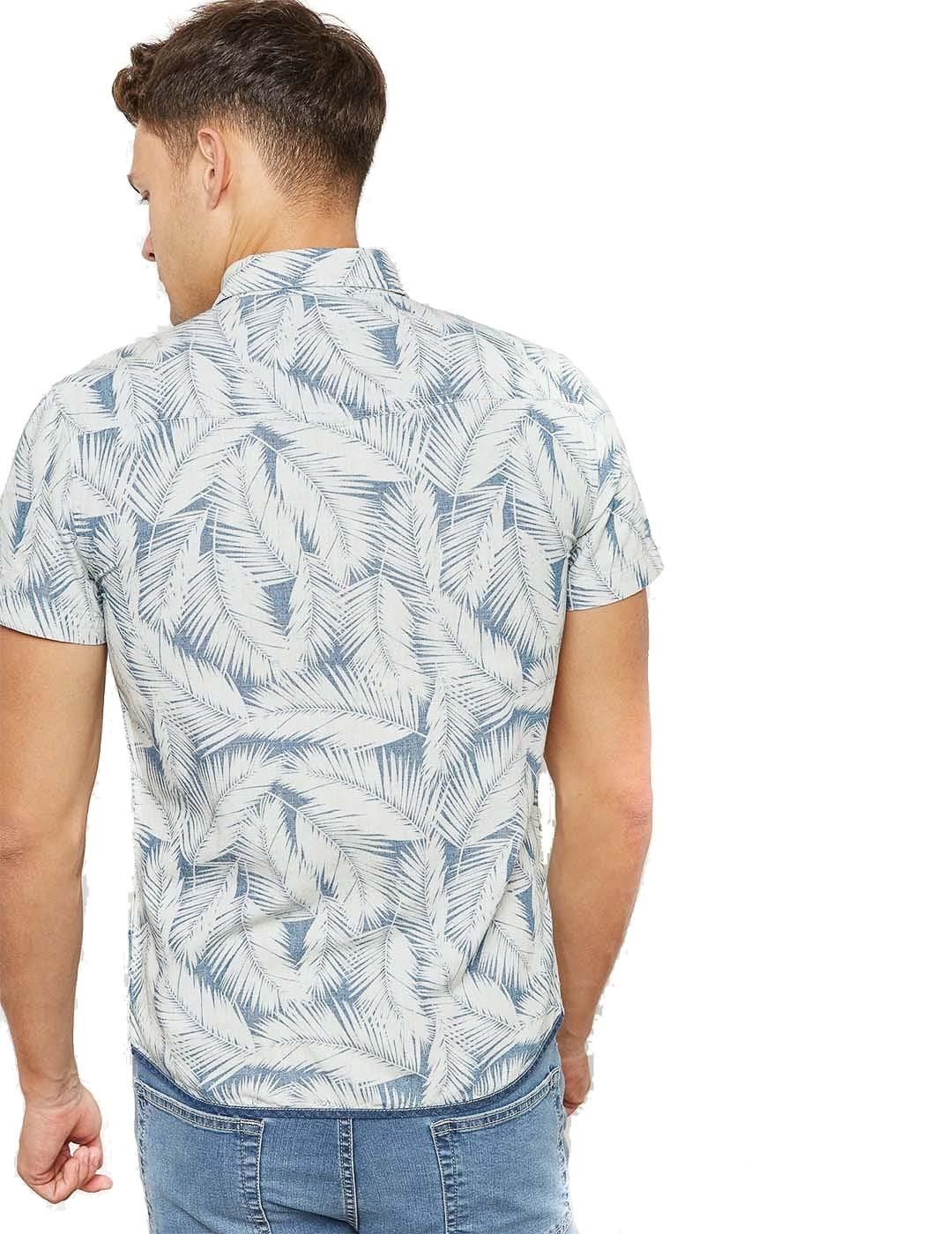 Camisa Denim BLEND Estampado Palmera - Bicos de Fío