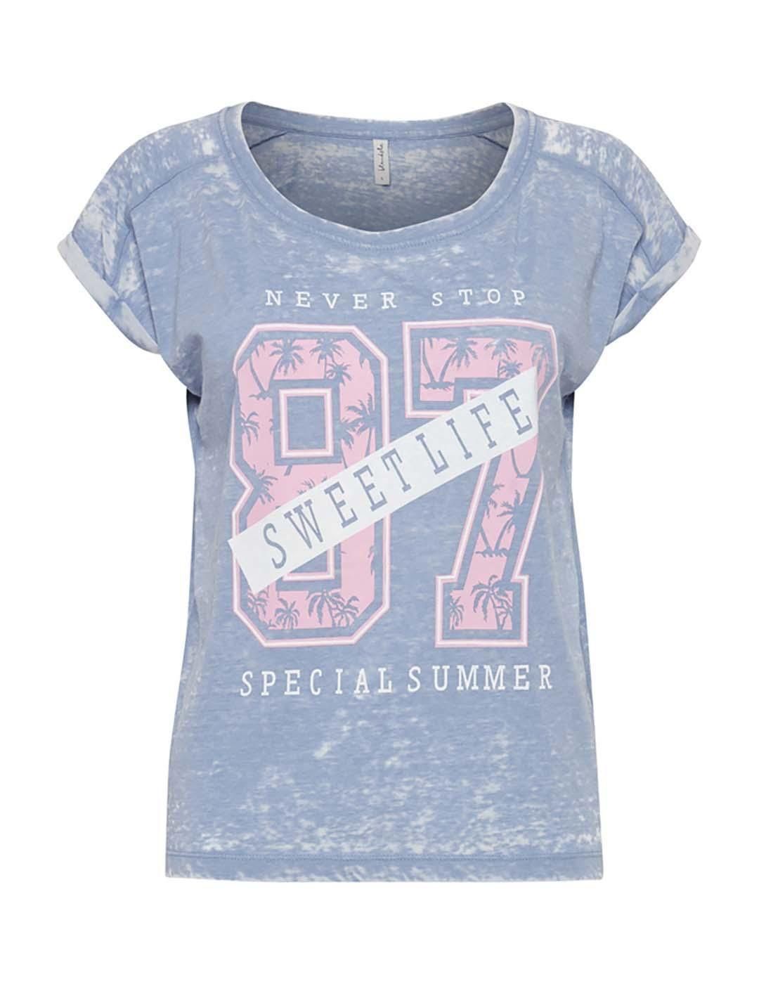 Camiseta BLENDSHE Sweetlife Azul - Bicos de Fío
