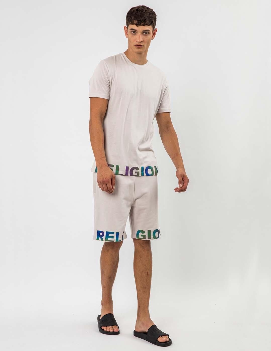 Camiseta manga corta Religion Right Of Marfil - Bicos de Fío