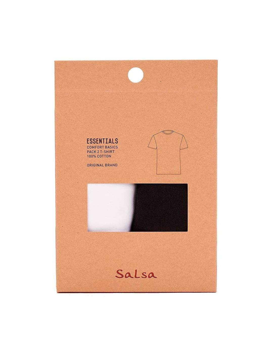 Camisetas Salsa Jeans Pack 2 Colores Blanco - Bicos de Fío