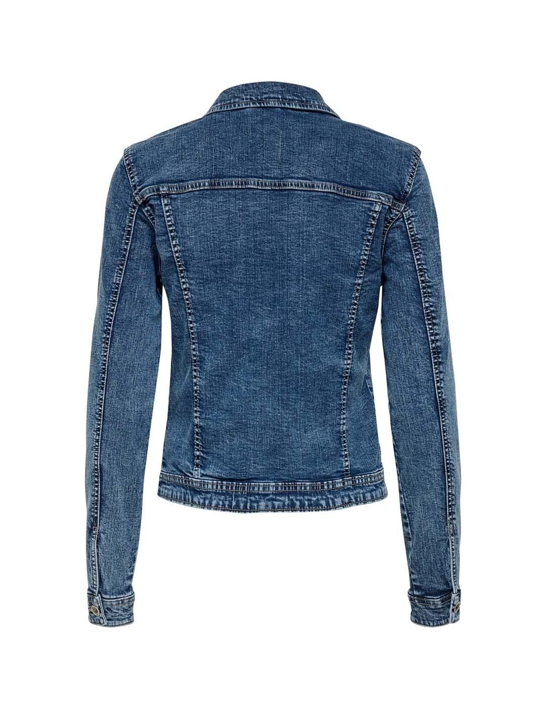 Cazadora vaquera Only Onltia Azul Oscuro - Bicos de Fío