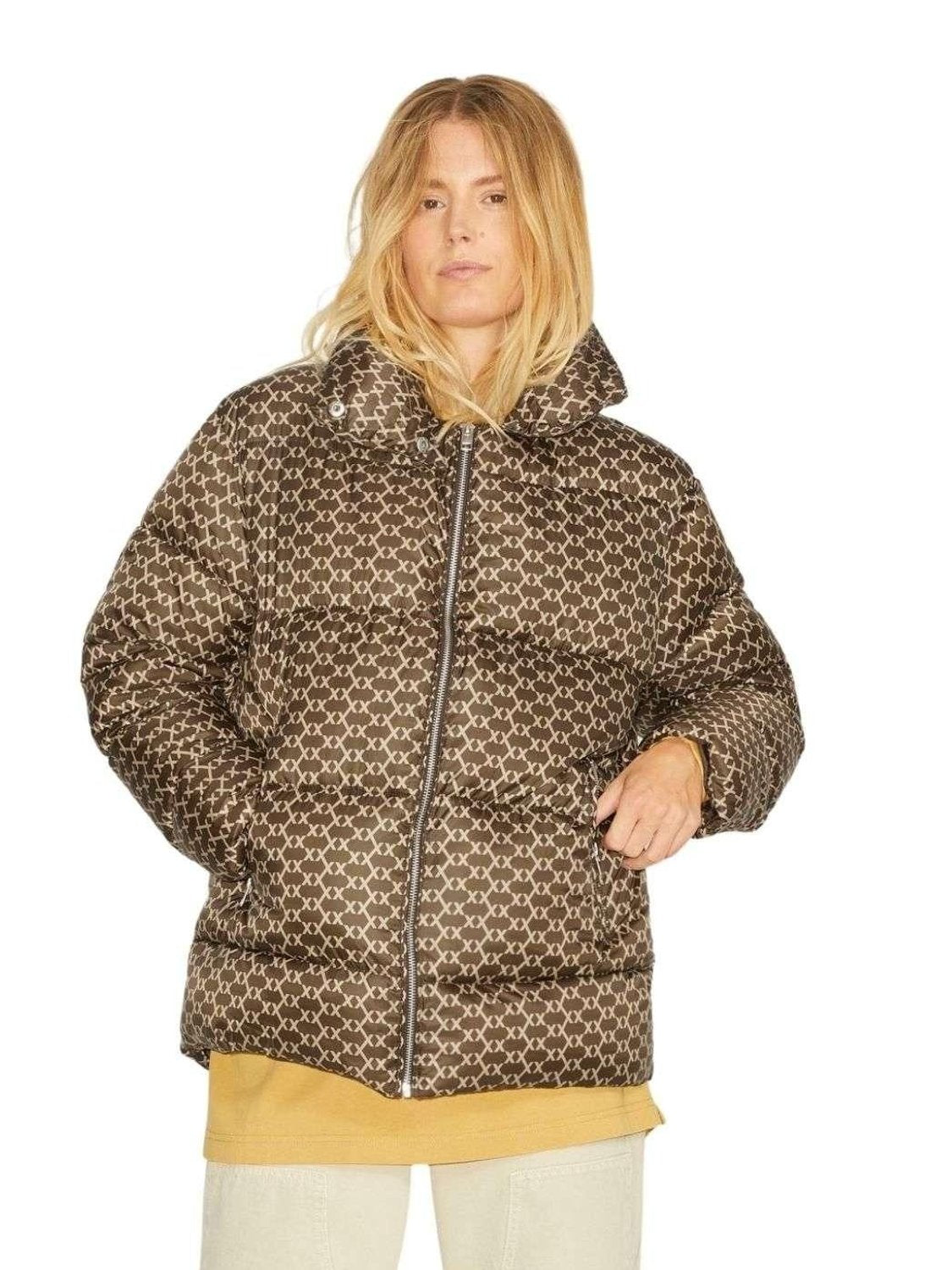 Chaqueta acolchada JJXX Jxellie Marrón - Bicos de Fío