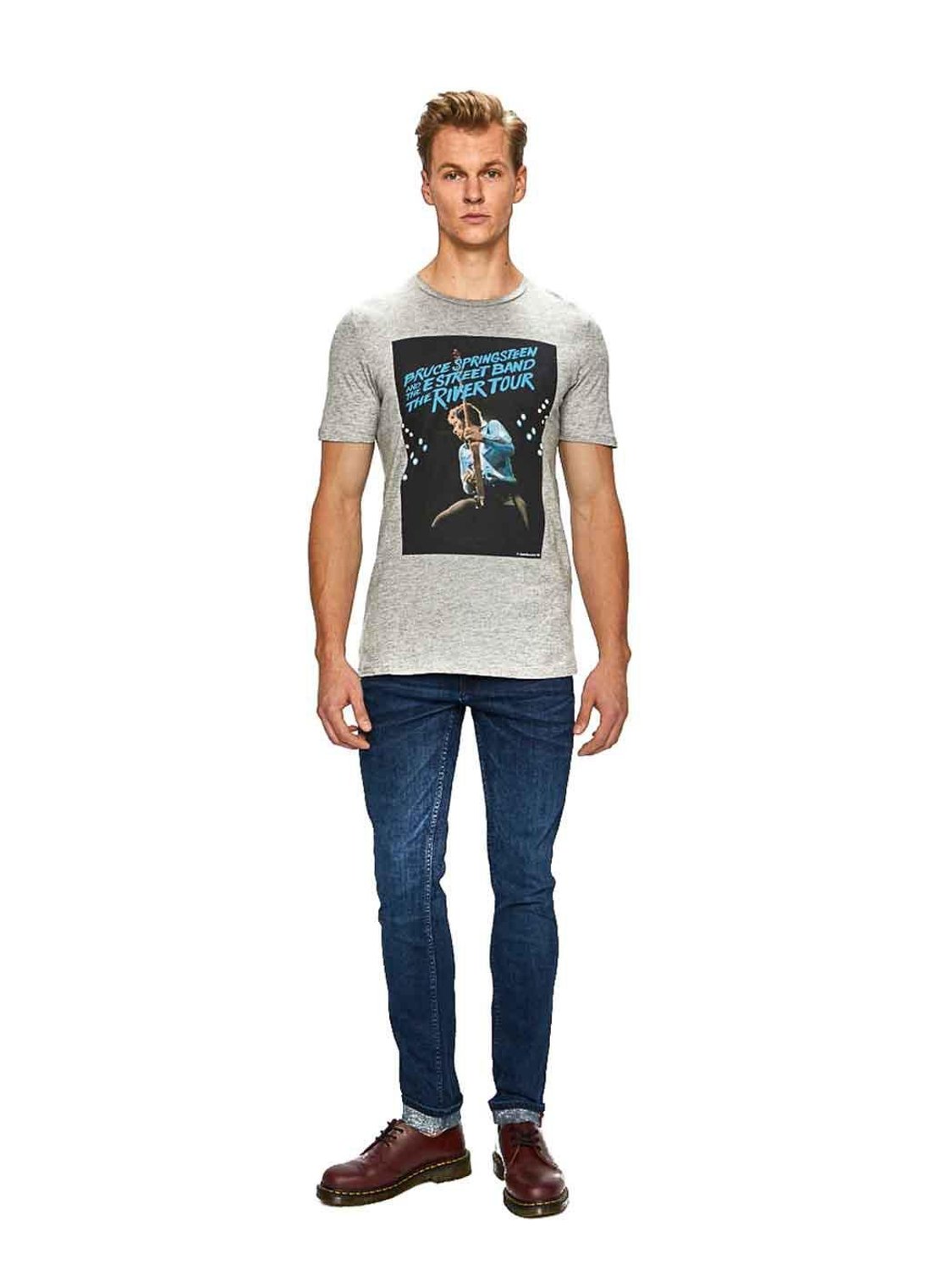Jeans BLEND Gastado Rodillas Denim - Bicos de Fío