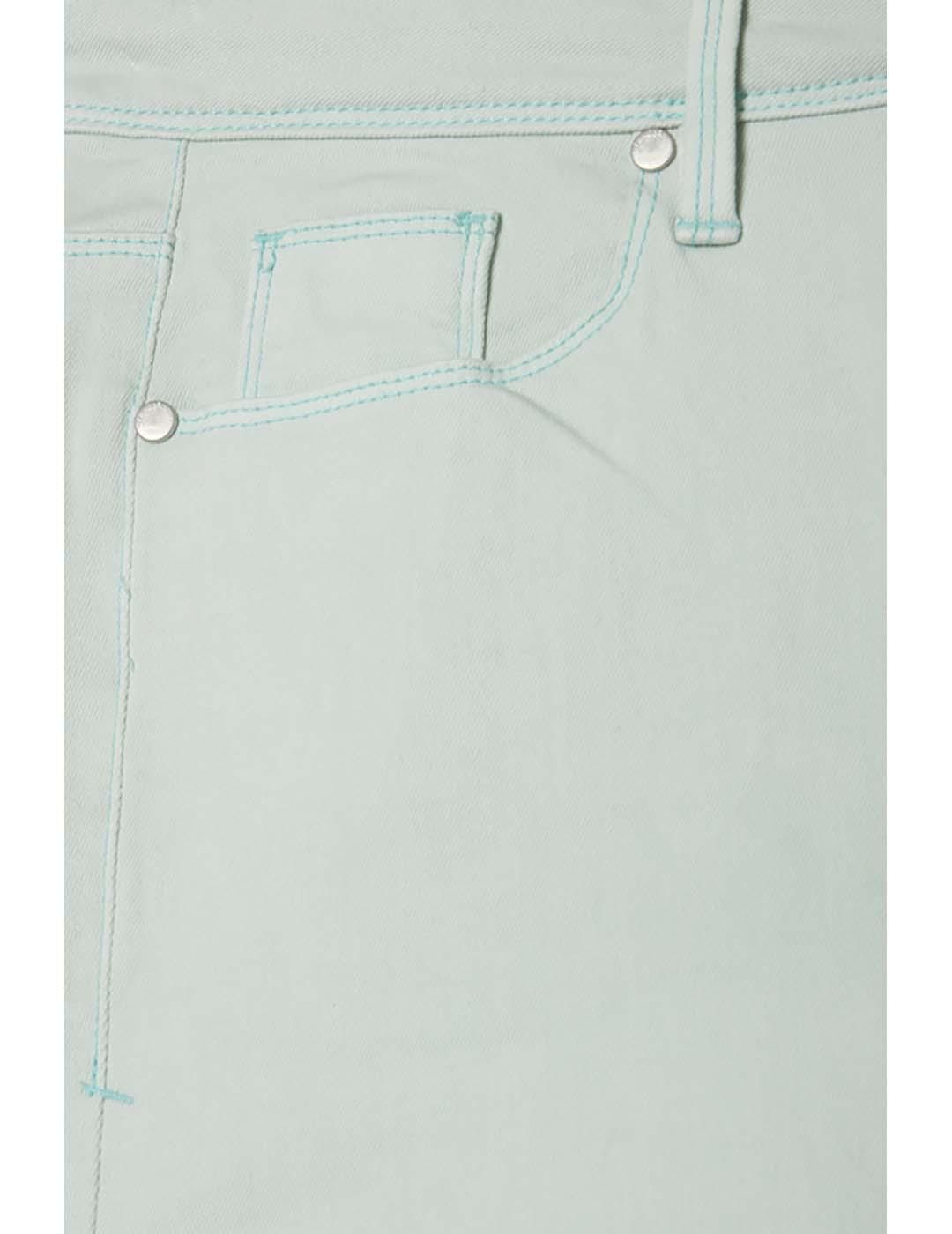 Jeans BLENDSHE Bright Crazy Crop Agua - Bicos de Fío