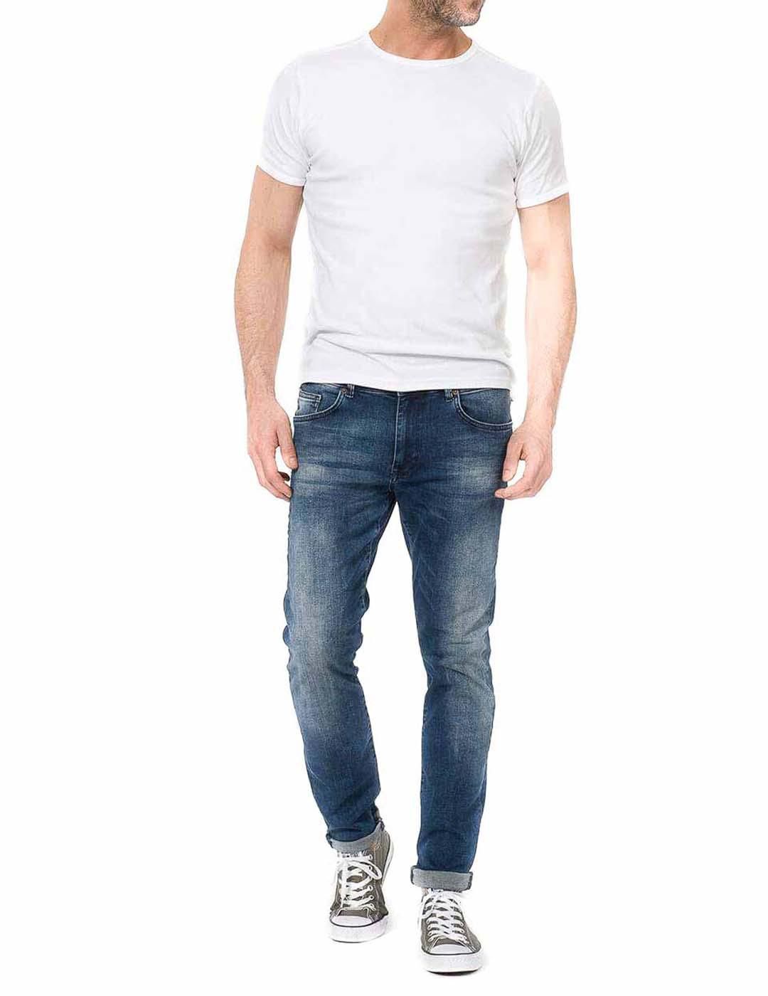 Jeans PETROL Supreme Stretch Cloud Sky - Bicos de Fío