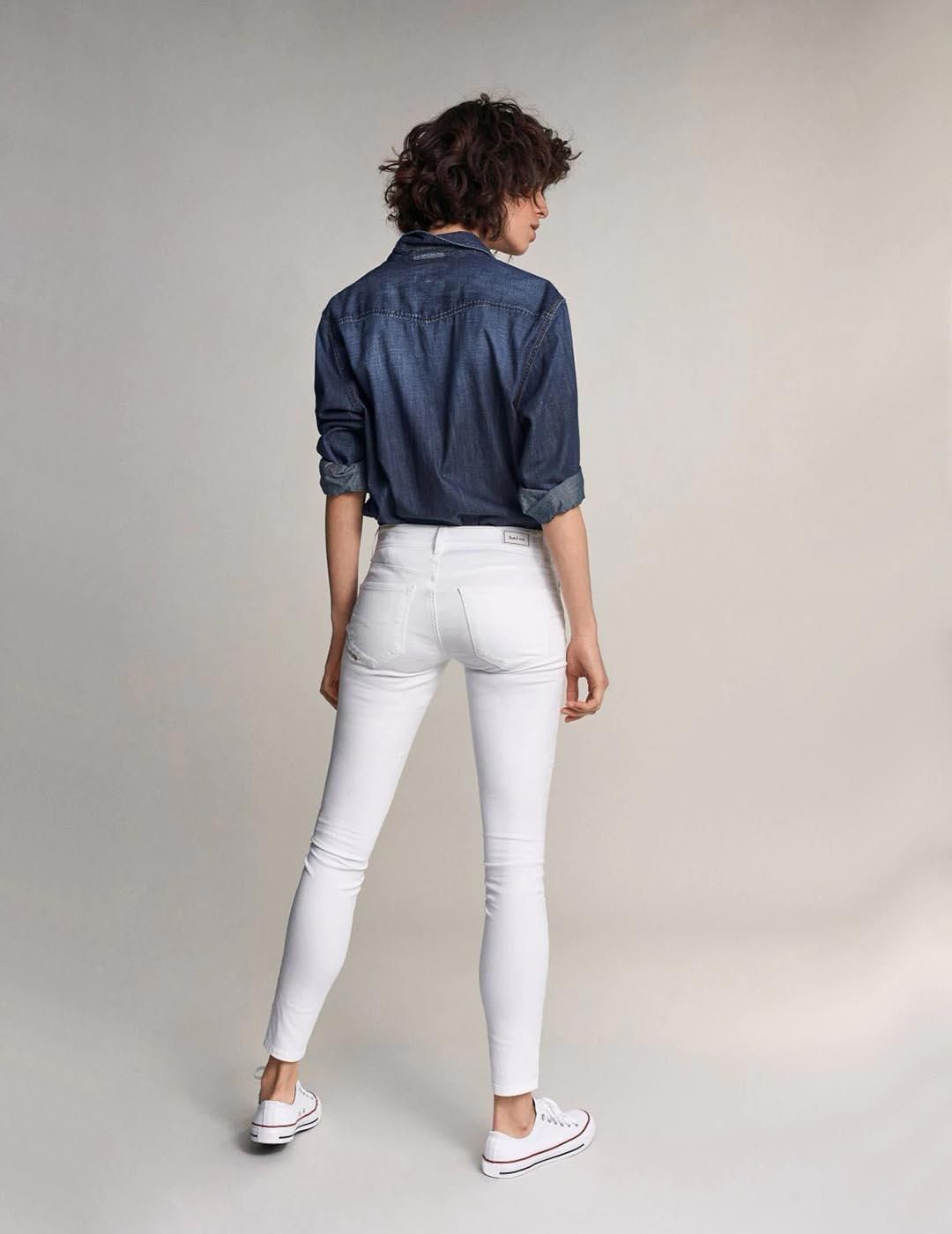 Jeans SALSA Colette Skinny Blanco - Bicos de Fío