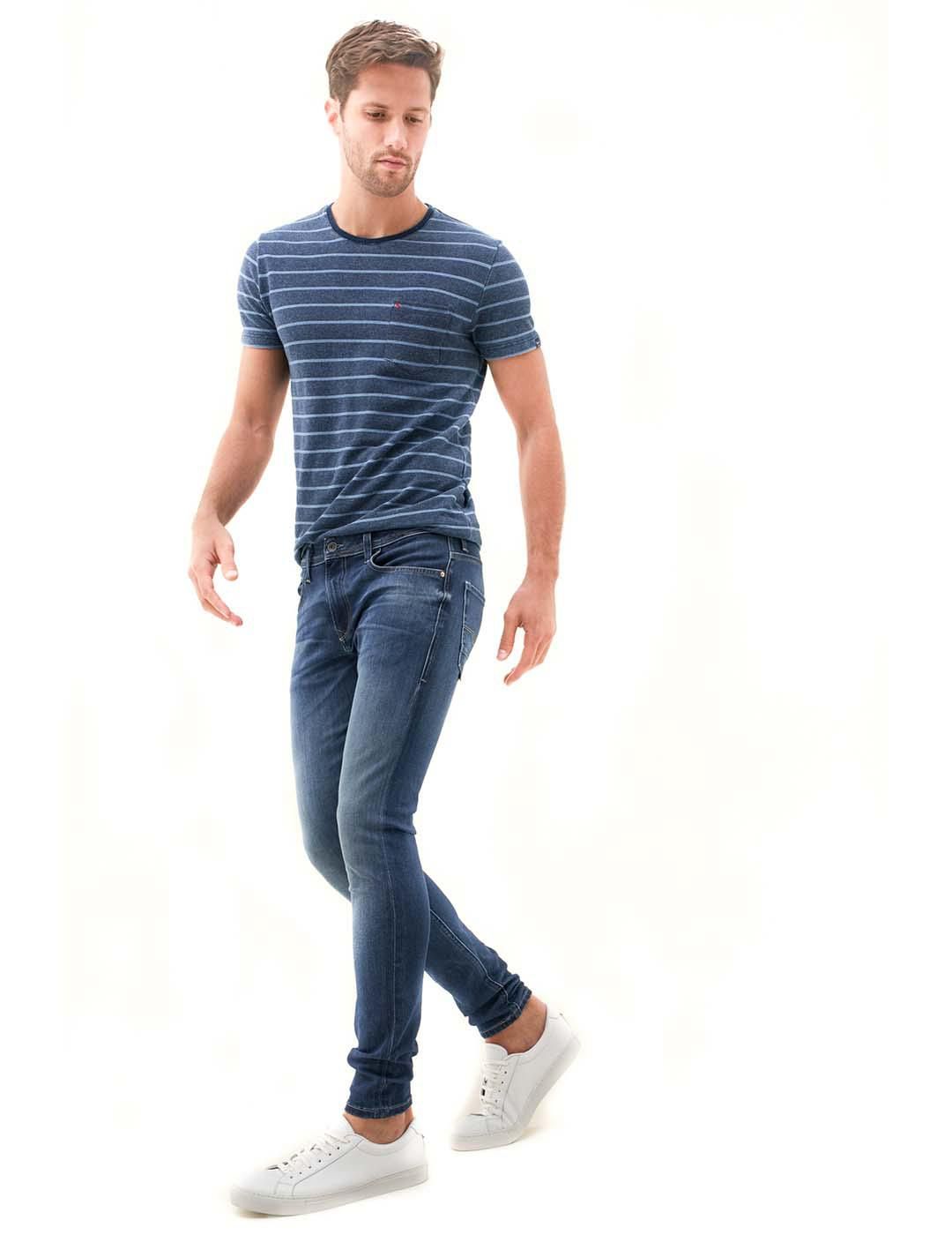 Jeans SALSA Kurt Super Skinny Premium Wash 123204 - Bicos de Fío
