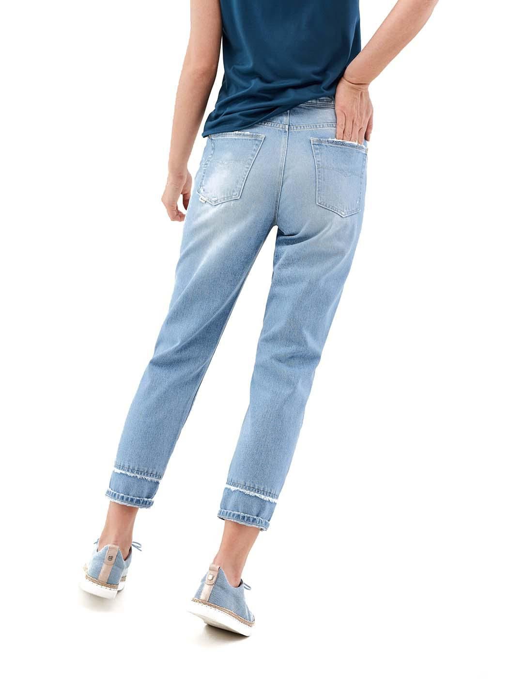 Jeans SALSA Mom Con Rotos - Bicos de Fío