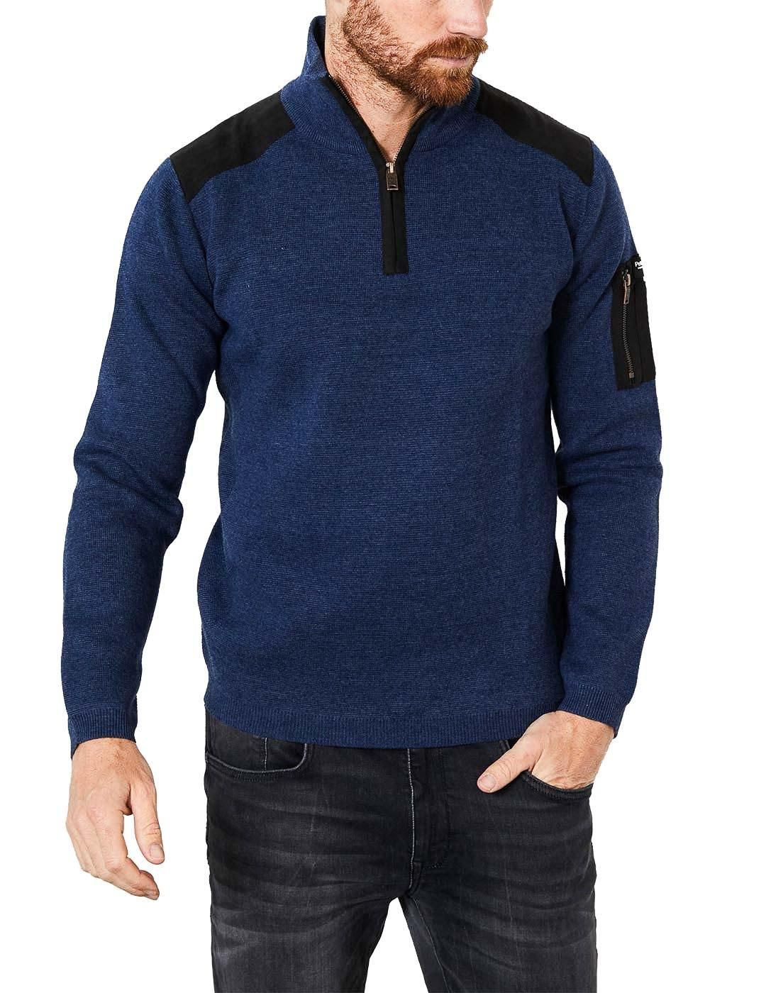 Jersey Petrol Industries Cuello Alto Azul - Bicos de Fío