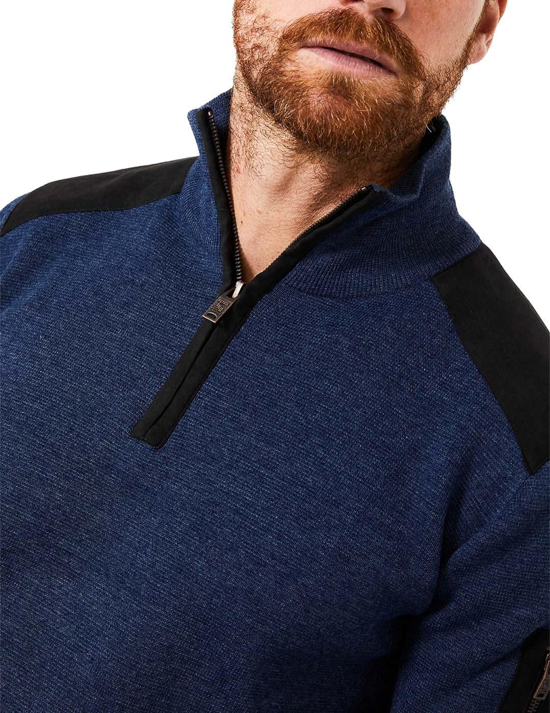 Jersey Petrol Industries Cuello Alto Azul - Bicos de Fío