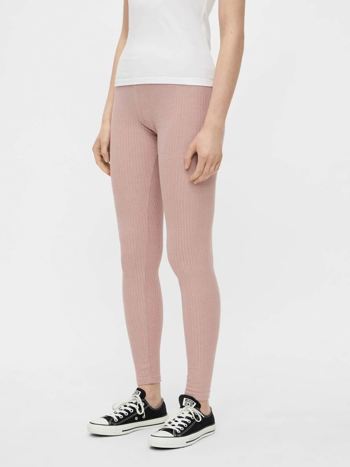 Legging Pieces PCRibbi Rosa - Bicos de Fío