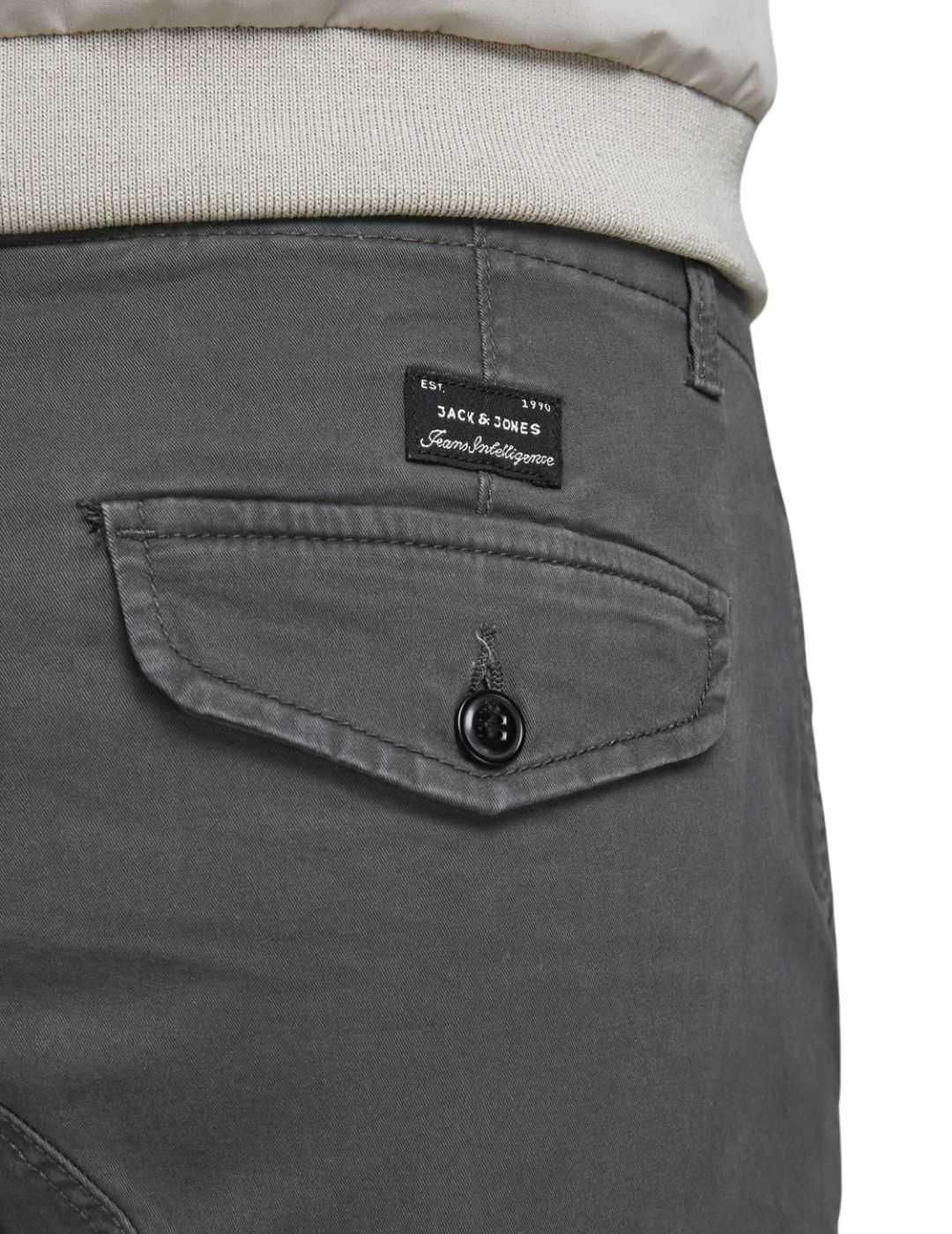 Pantalón cargo Jack and Jones JJFlake Asphalt - Bicos de Fío