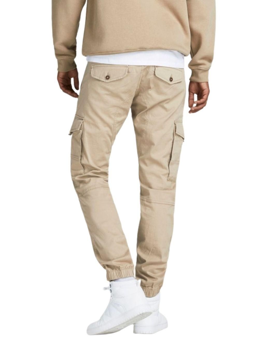 Pantalón cargo Jack and Jones JJFlake Beige - Bicos de Fío