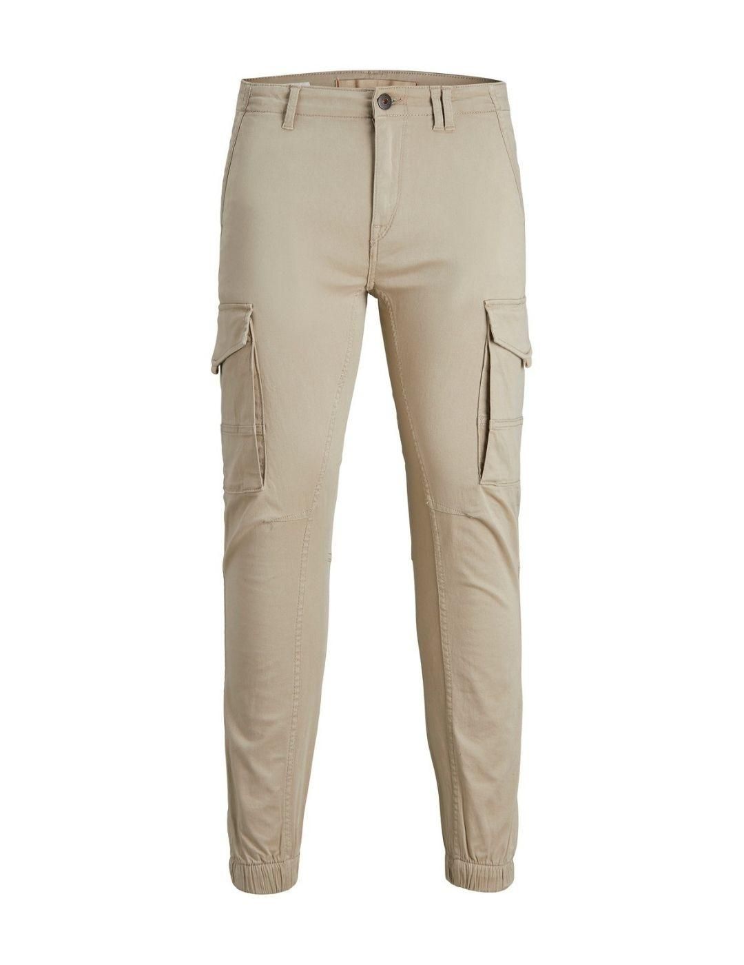 Pantalón cargo Jack and Jones JJFlake Beige - Bicos de Fío