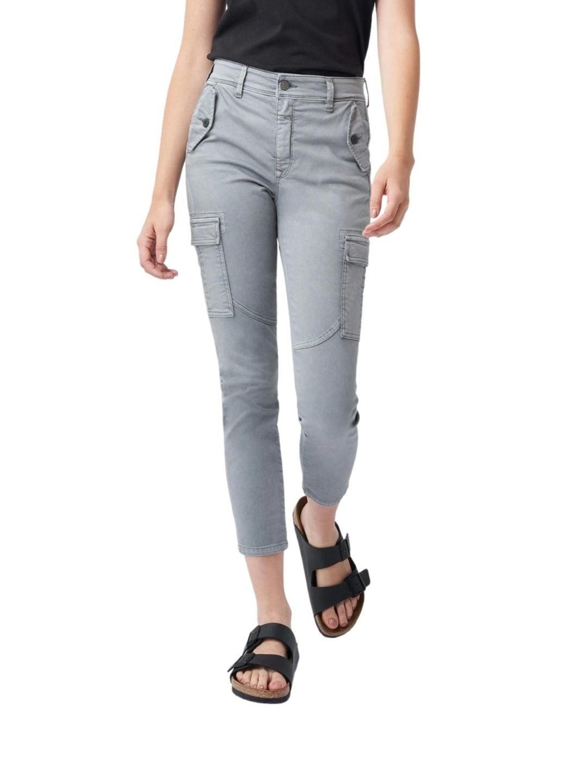 Pantalón cargo Salsa Jeans Push In Secret Gris - Bicos de Fío