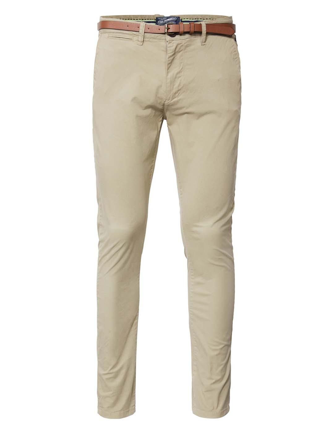 Pantalón Chino PETROL Camel - Bicos de Fío