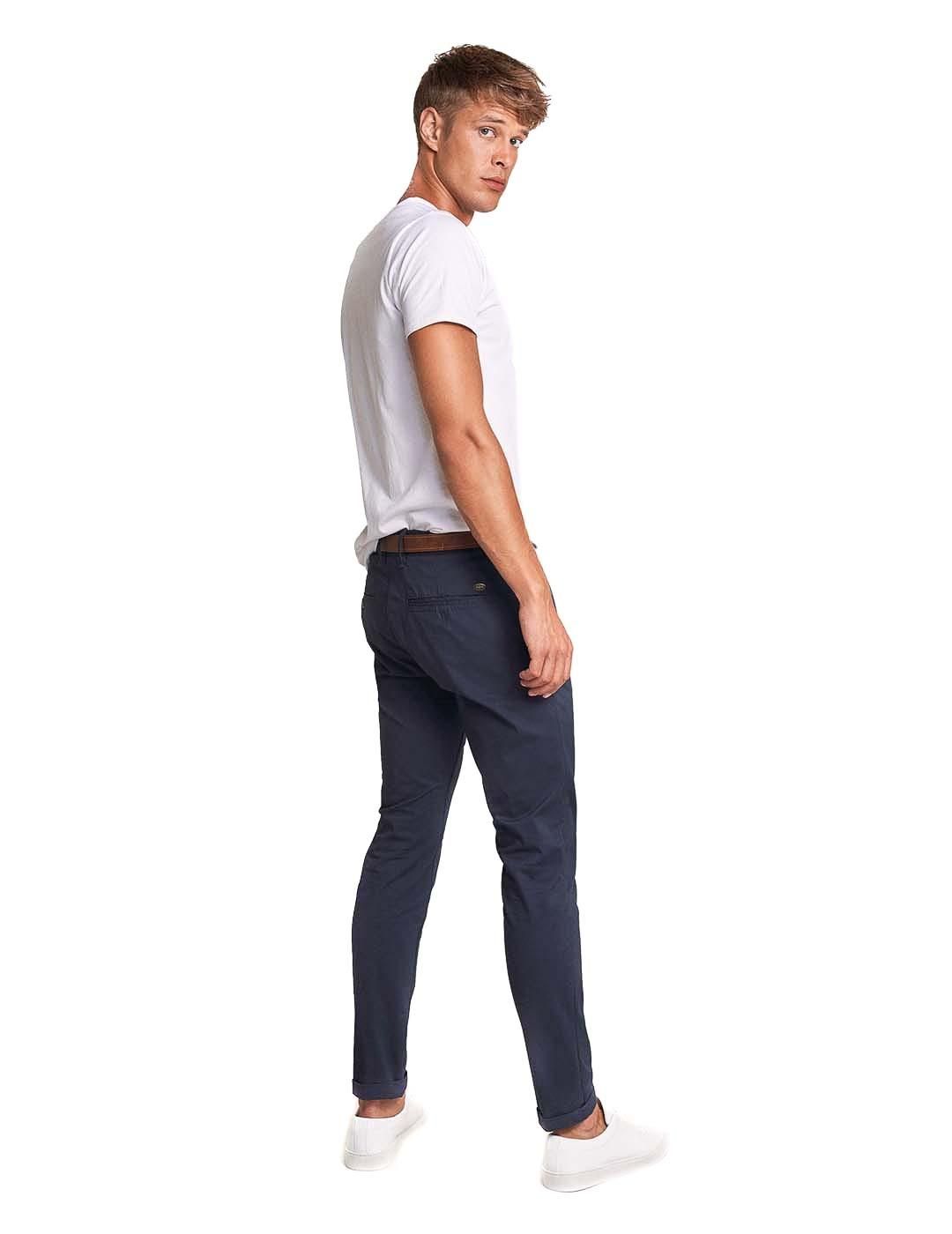 Pantalón chino Salsa Jeans Andy Slim Azul - Bicos de Fío