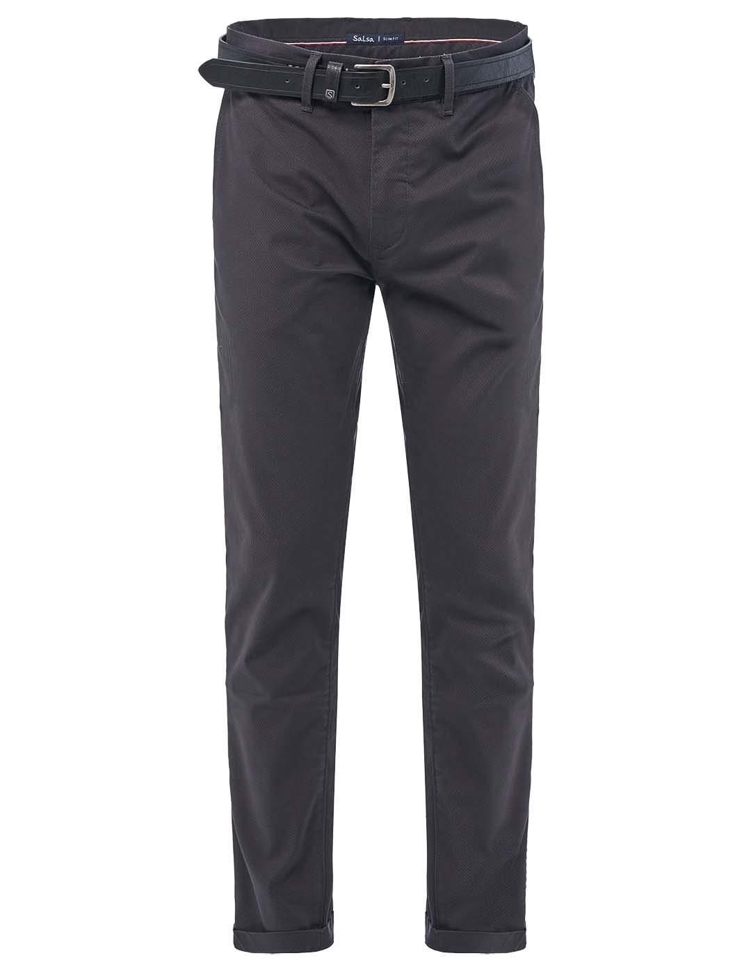 Pantalón chino Salsa Jeans Andy Slim Negro - Bicos de Fío