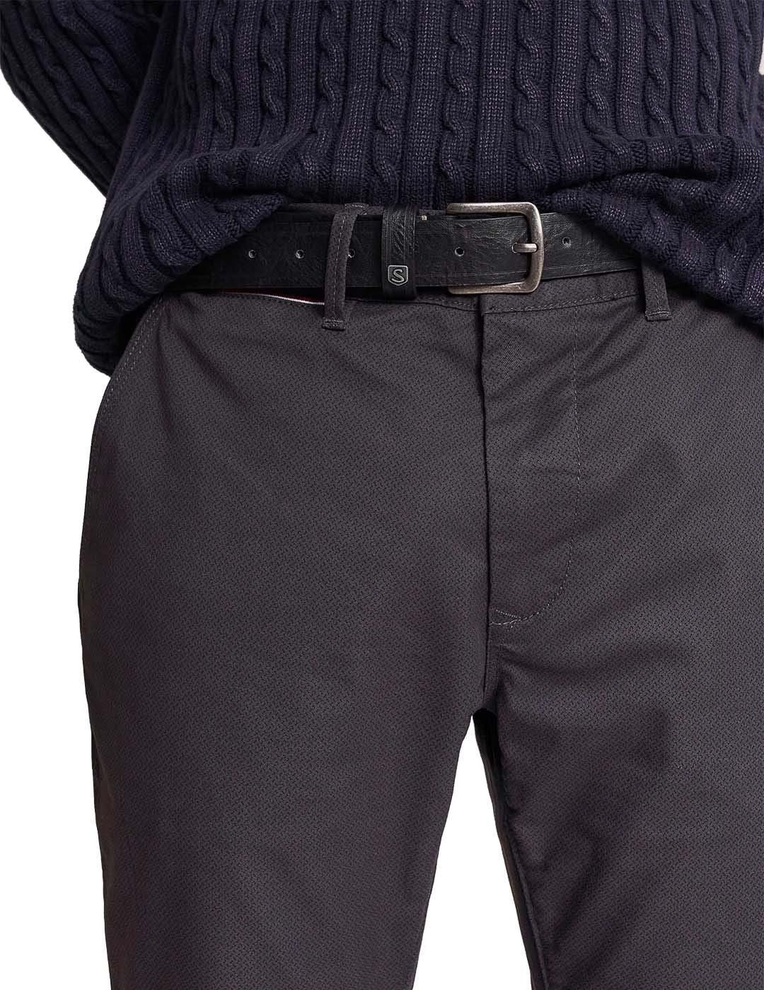 Pantalón chino Salsa Jeans Andy Slim Negro - Bicos de Fío