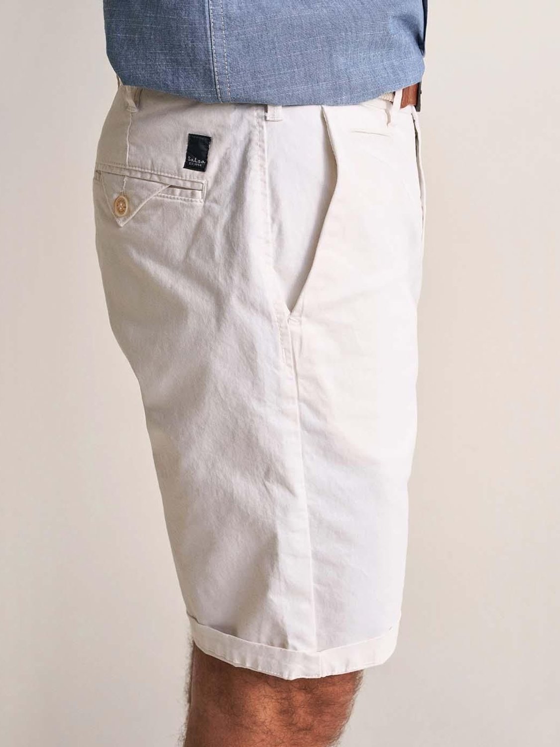 Pantalón corto Salsa Jeans Blanco - Bicos de Fío
