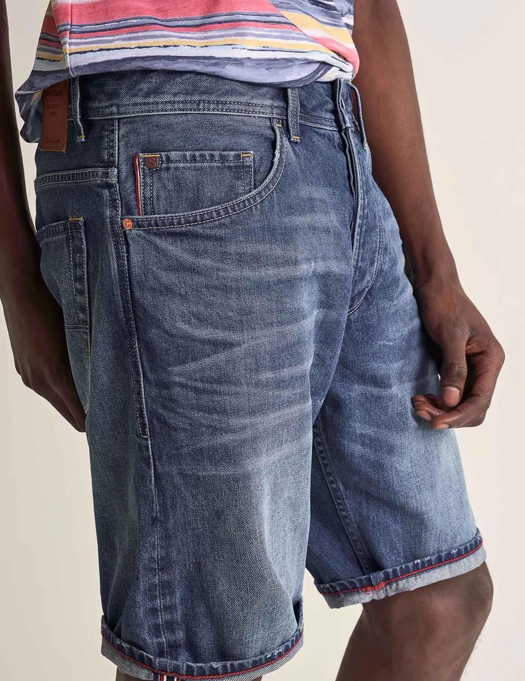 Pantalón corto Salsa Jeans Loose Denim - Bicos de Fío