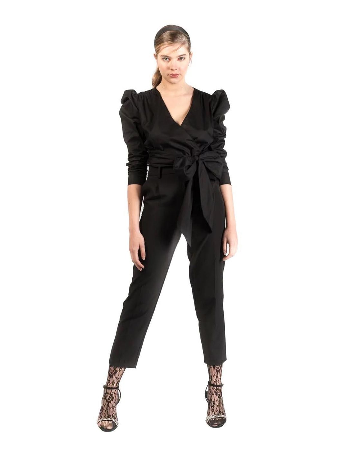 Pantalón Pinzas Negro - Bicos de Fío