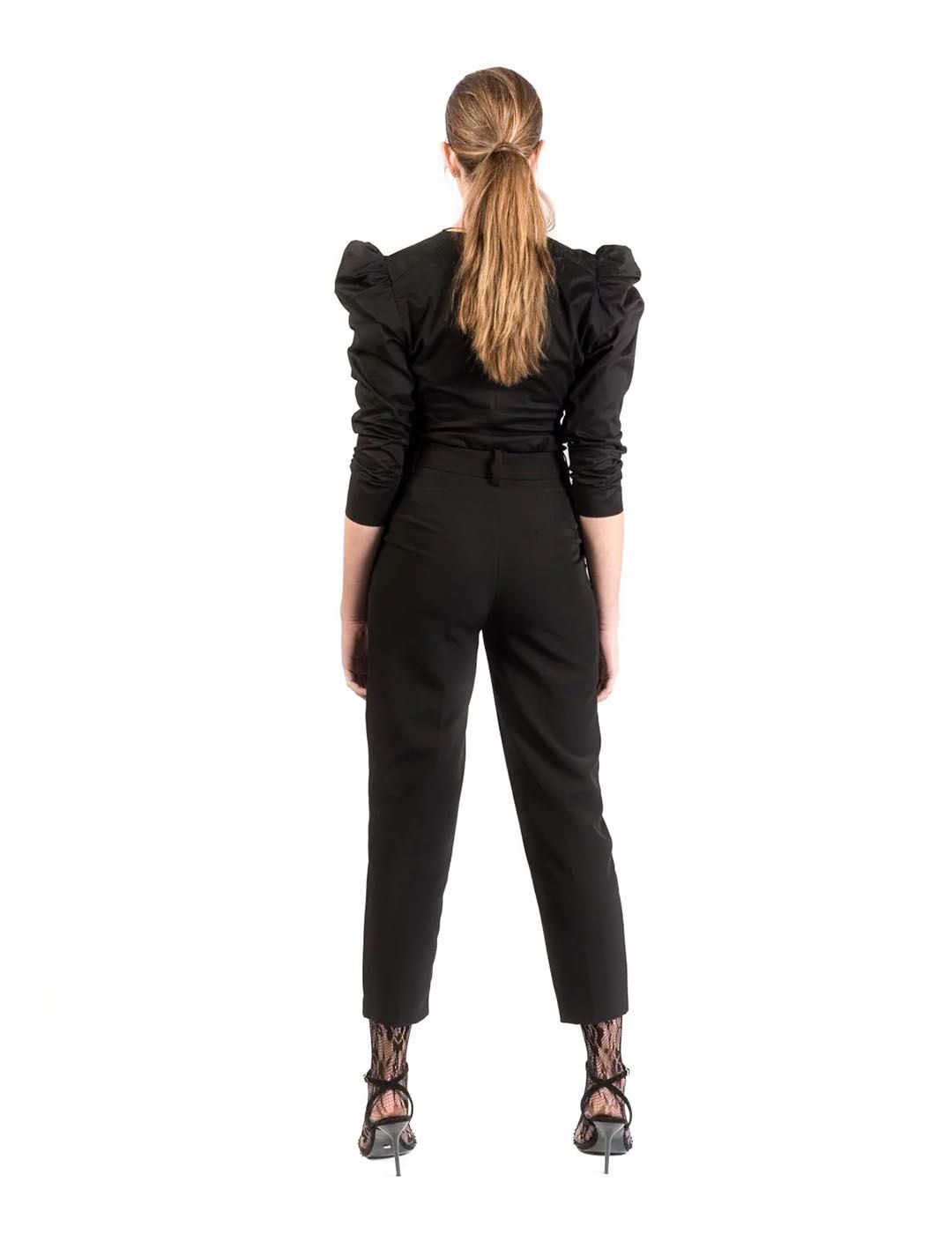 Pantalón Pinzas Negro - Bicos de Fío