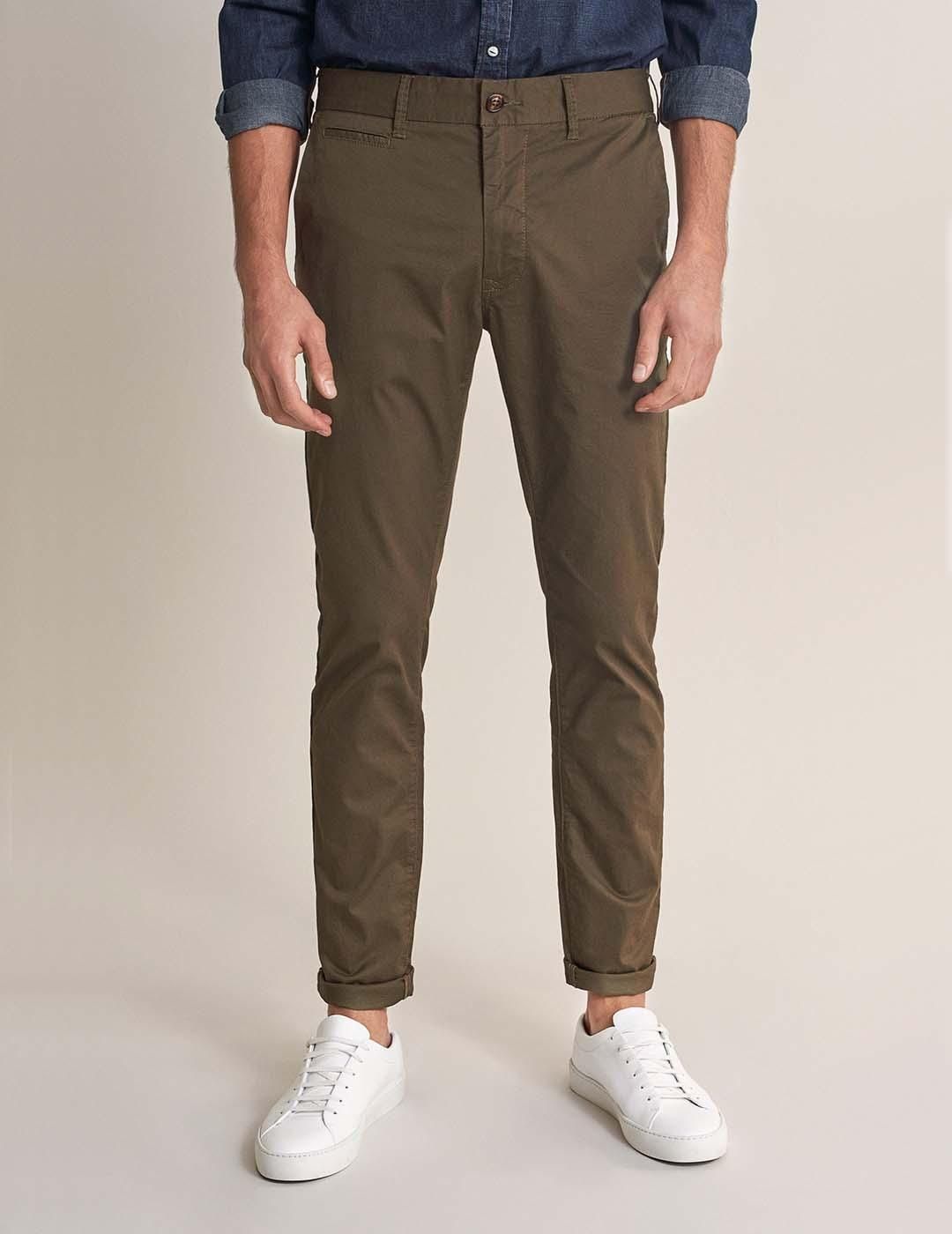 Pantalón Salsa Jeans Spartan Slim Khaki - Bicos de Fío