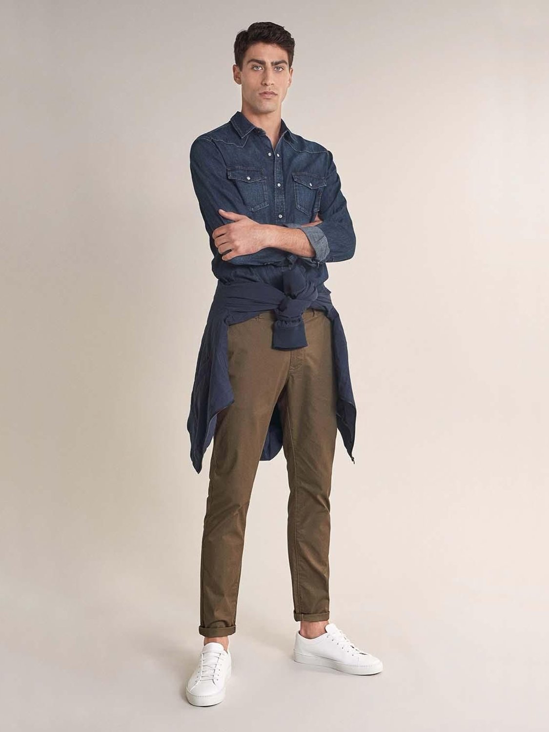 Pantalón Salsa Jeans Spartan Slim Khaki - Bicos de Fío