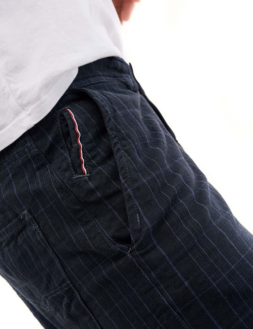 Pantalón SALSA Slender Slim Carrot con estampado de cuadros - Bicos de Fío