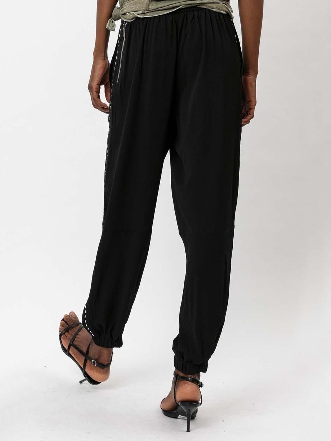 Pantalones tachuelas Religion Negro - Bicos de Fío