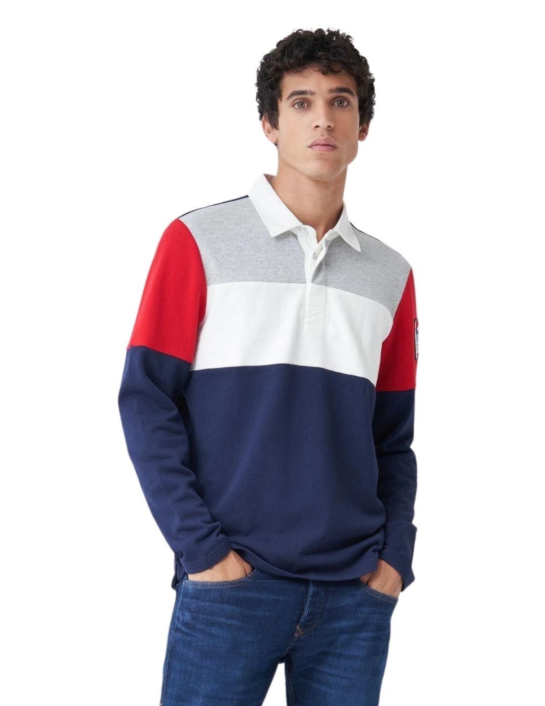 Polo de manga larga Salsa Jeans Marino - Bicos de Fío